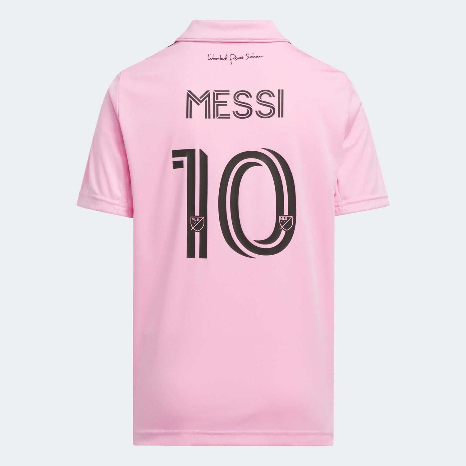 adidas 2023-24 Inter Miami Youth Messi #10 Stadium Home Jersey (Front)