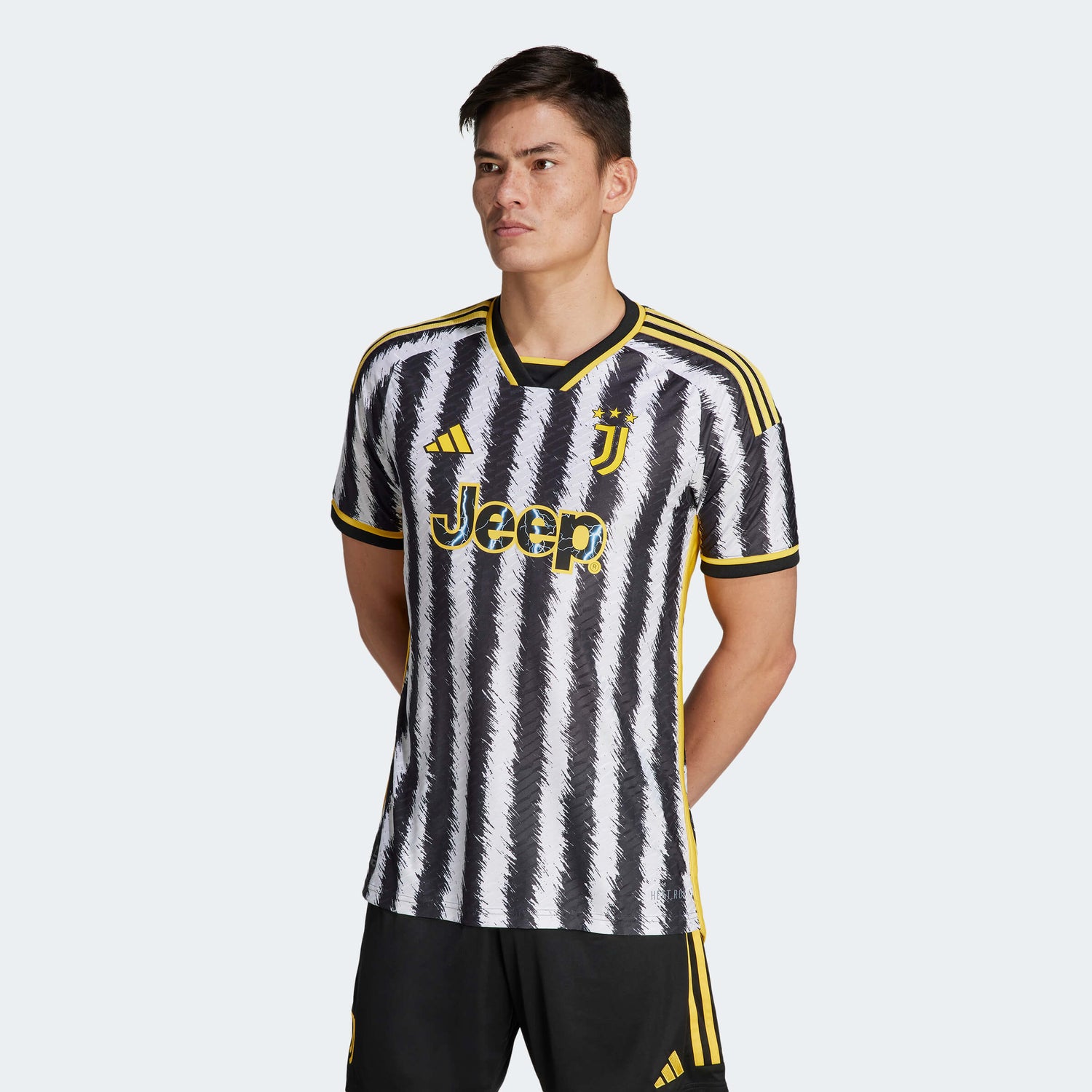 adidas 2023-24 Juventus Men's Authentic Home Jersey (Model - Front)