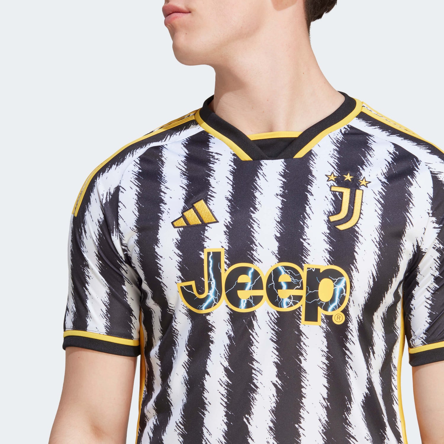 adidas 2023-24 Juventus Men's Home Jersey (Detail 2)
