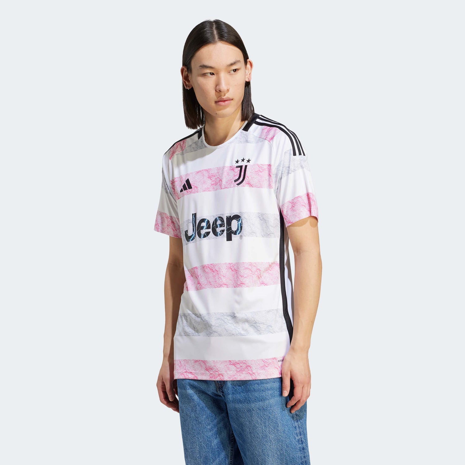 adidas 2023-24 Juventus Men's Stadium Away Jersey (Model - Front)