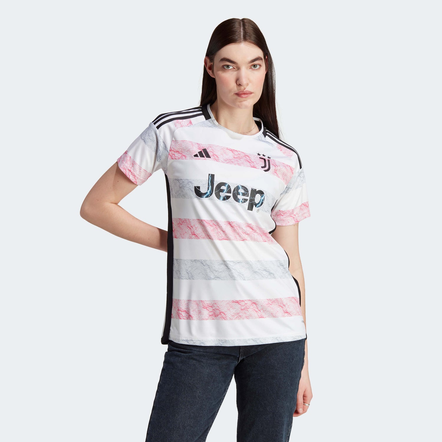 adidas 2023-24 Juventus Women's Stadium Away Jersey (Model - Front)