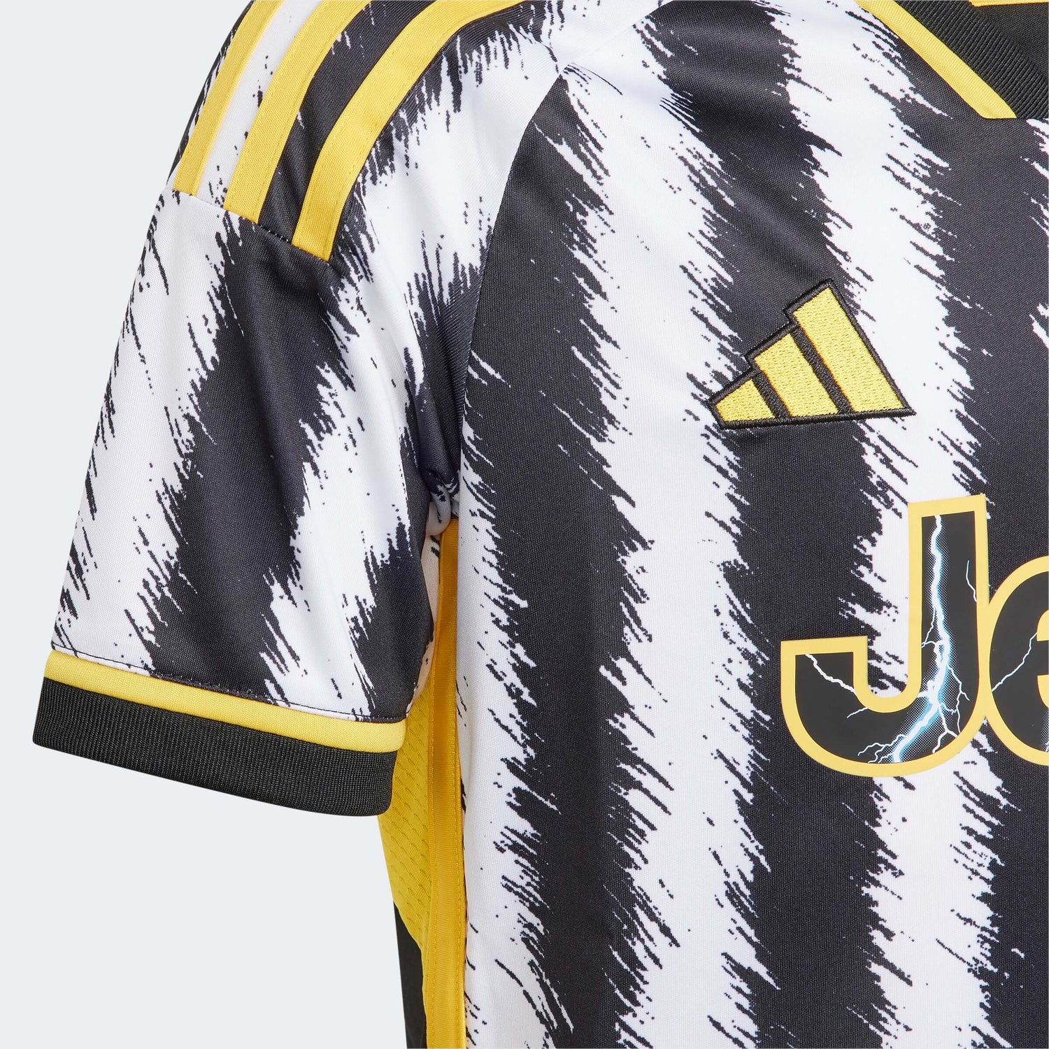 adidas 2023-24 Juventus Youth Home Jersey (Detail 1)