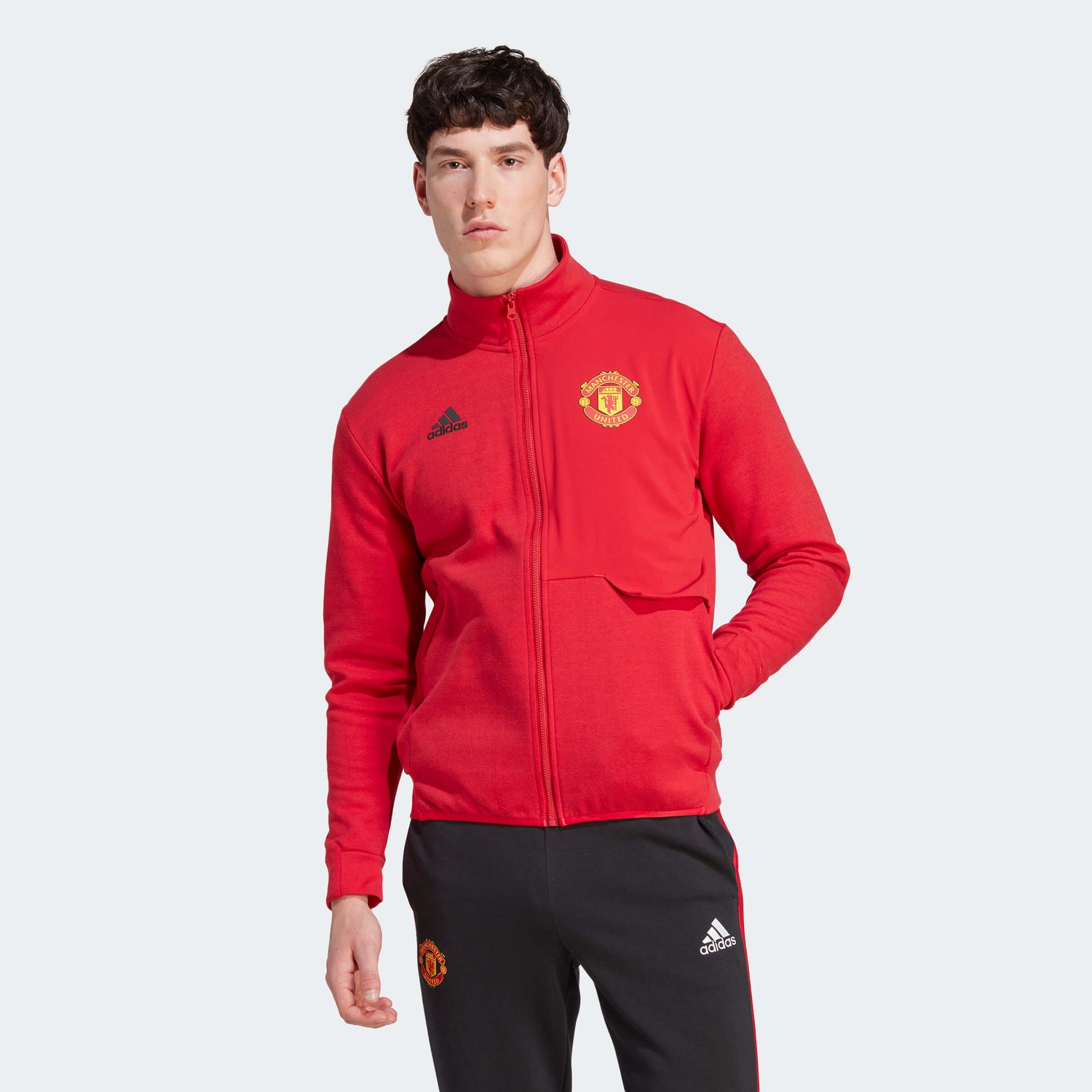 adidas 2023-24 Manchester United Men's Anthem Jacket (Model - Front)