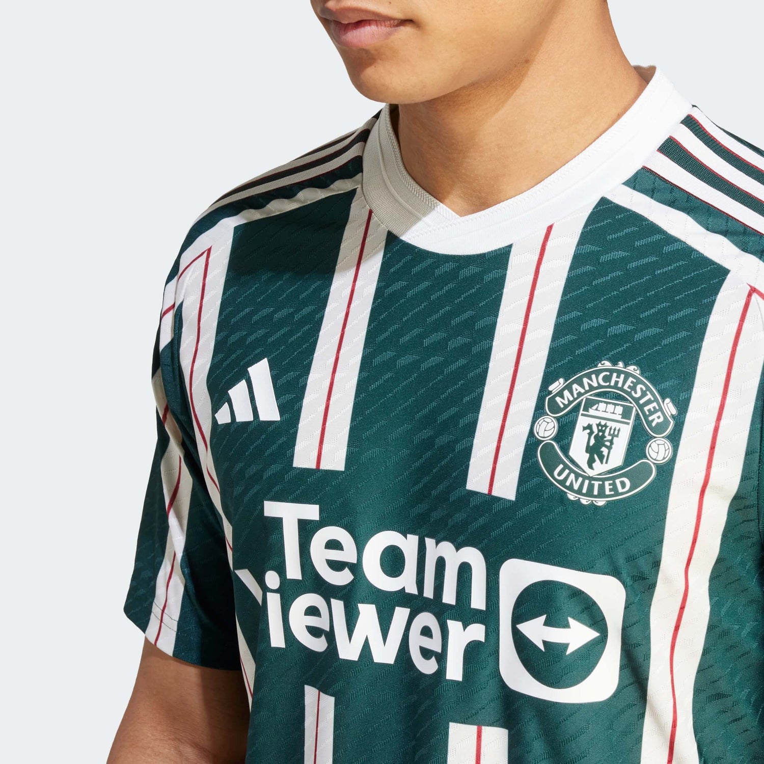 adidas 2023-24 Manchester United Men's Authentic Away Jersey (Detail 1)