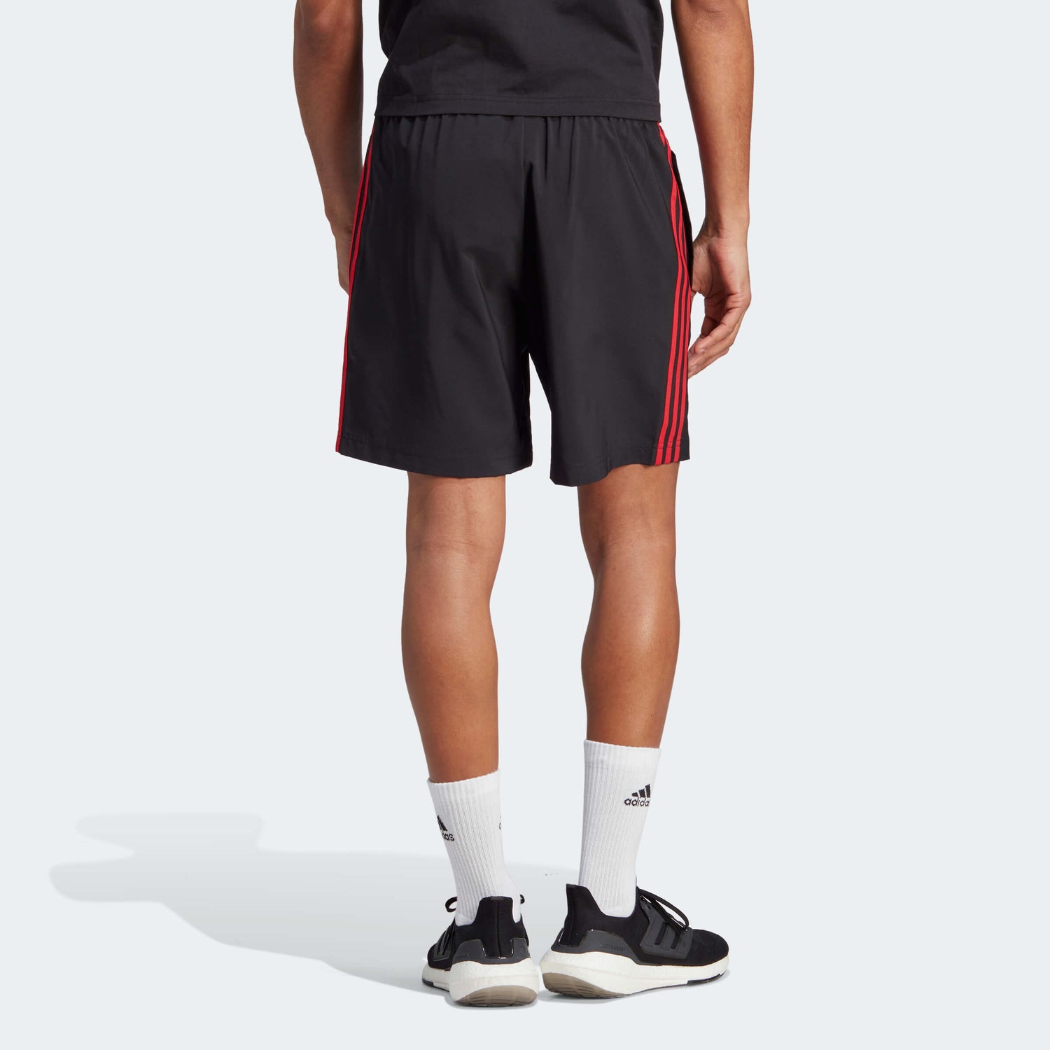 adidas 2023-24 Manchester United Men's DNA Shorts (Model - Back)