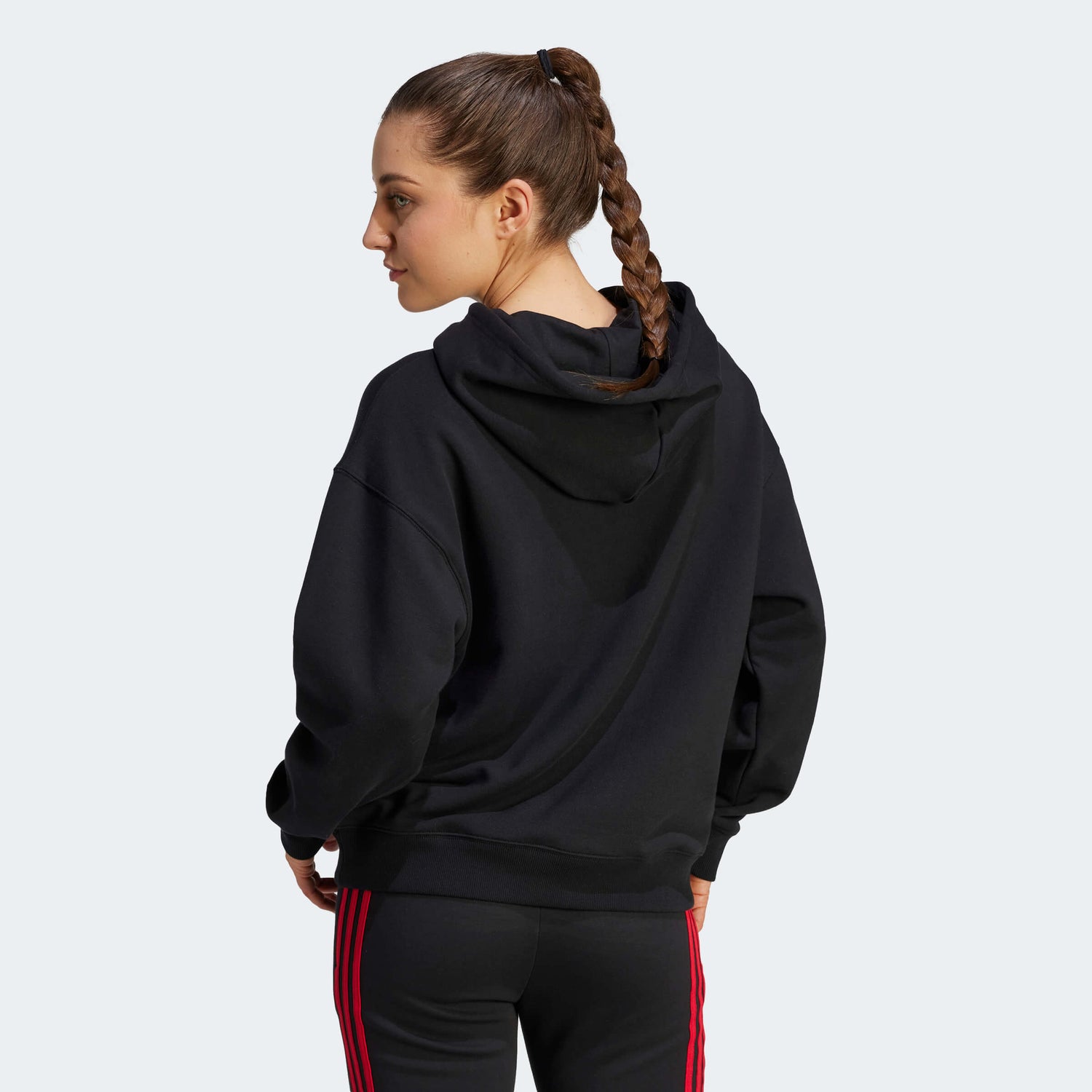 adidas 2023-24 Manchester United Women's Hoodie (Model - Back)