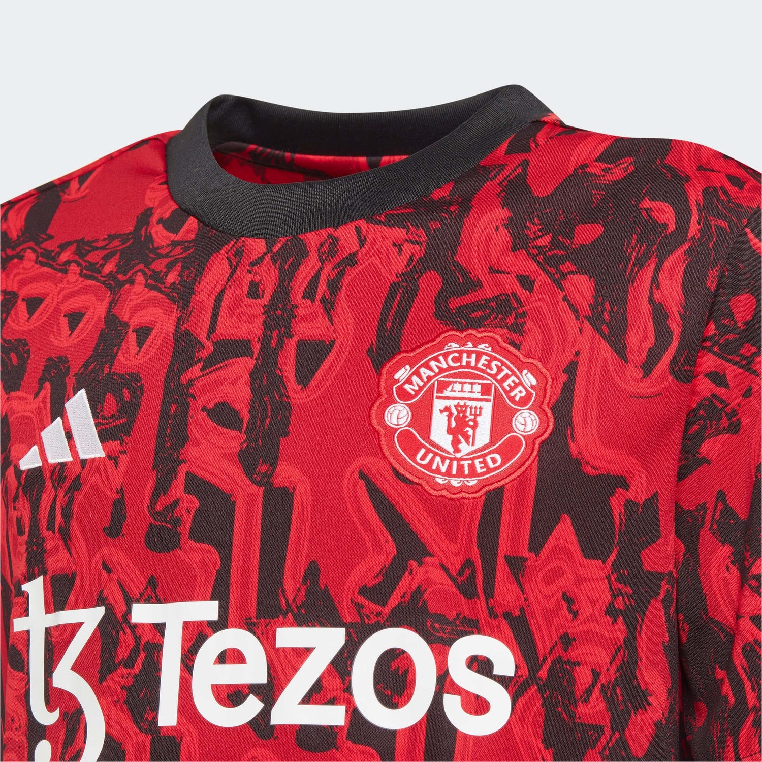 adidas 2023-24 Manchester United Youth Pre-Match Jersey (Detail 1)