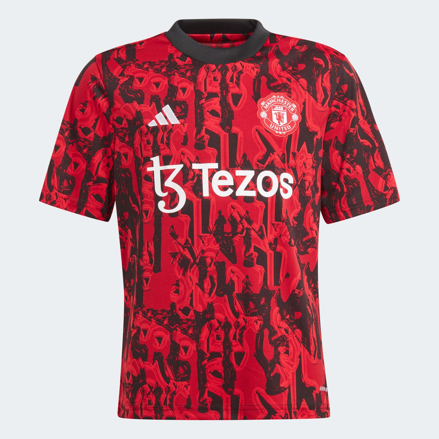 adidas 2023-24 Manchester United Youth Pre-Match Jersey (Front)
