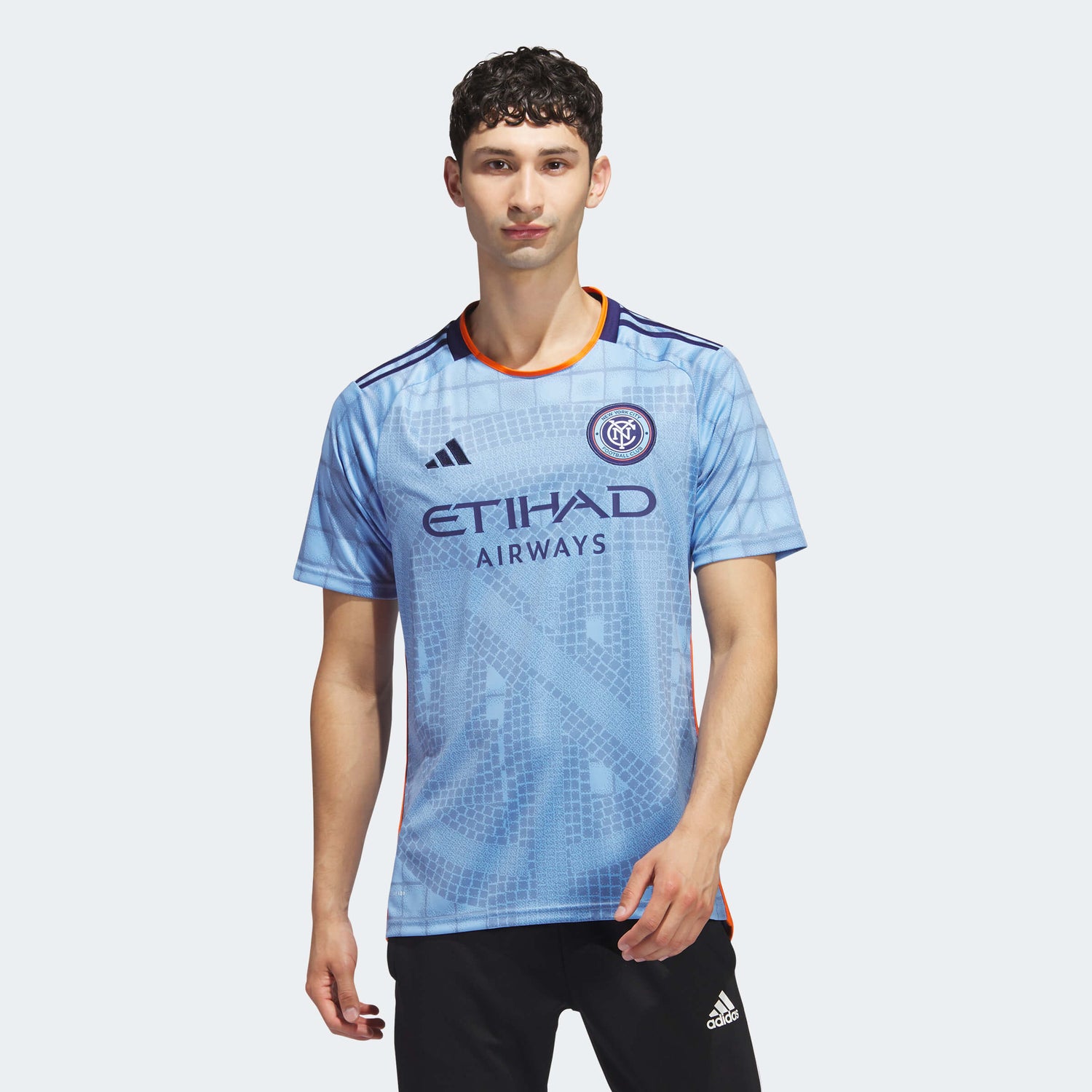 adidas 2023-24 New York City FC Men's Home Jersey (Model - Front)