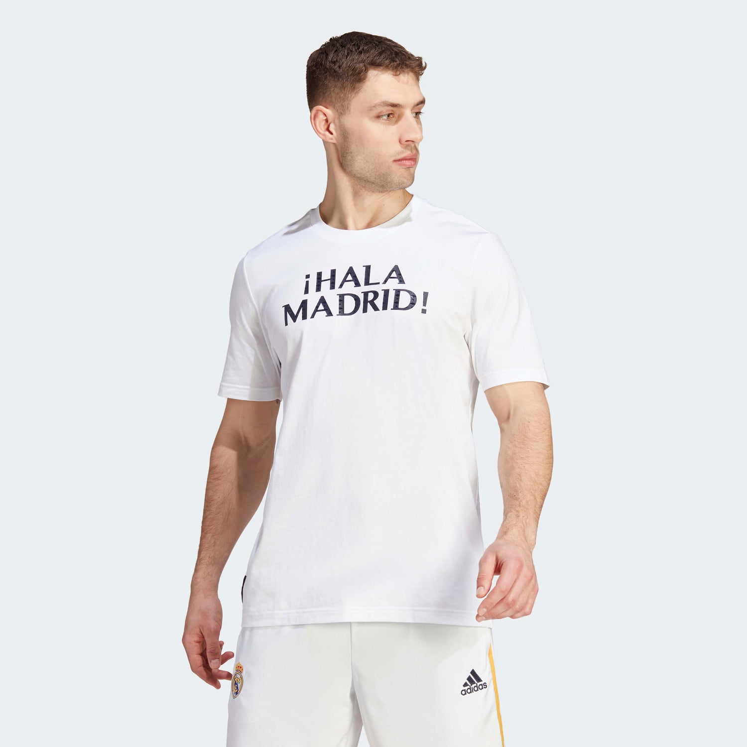 adidas 2023-24 Real Madrid Men's DNA Graphic Tee (Model - Front)
