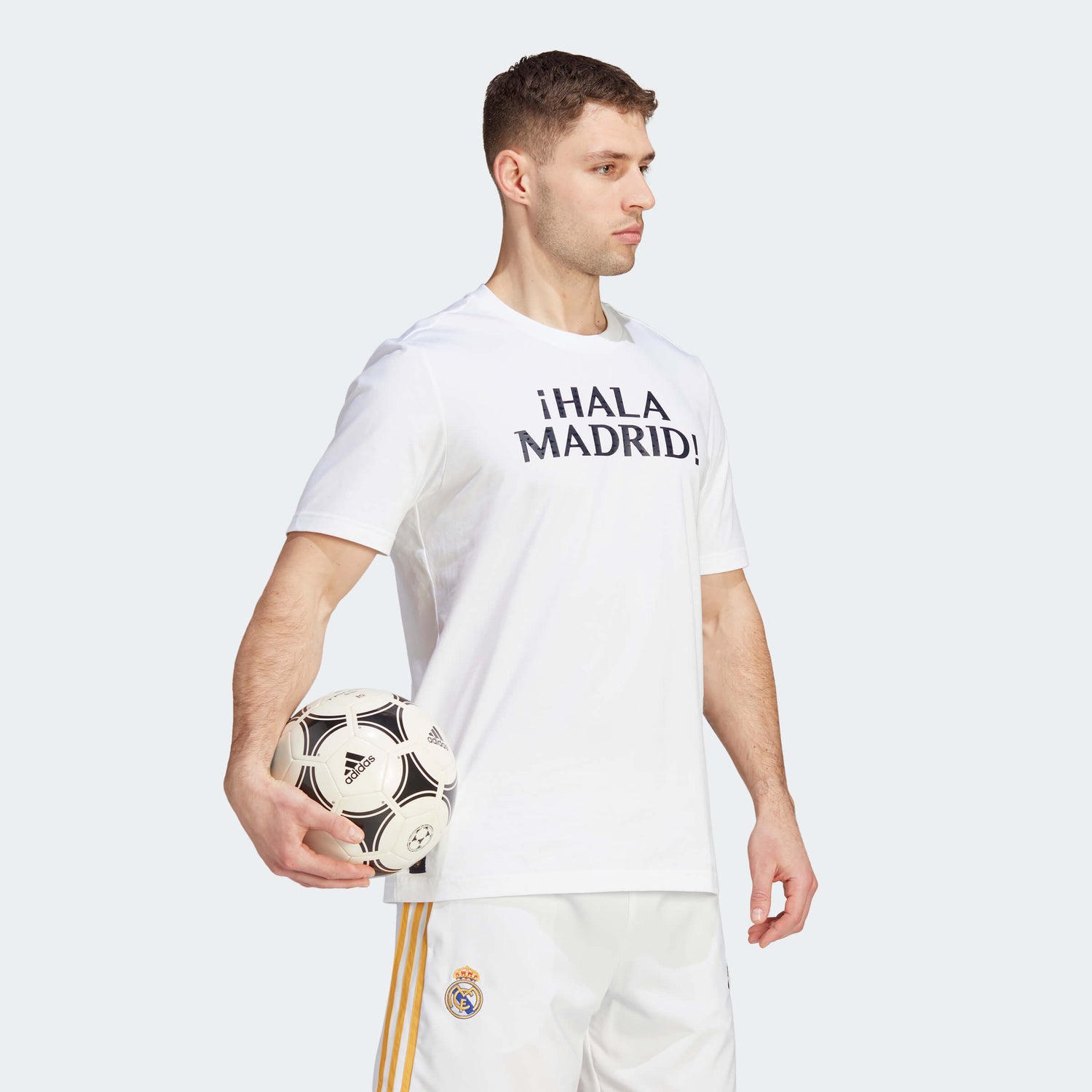 adidas 2023-24 Real Madrid Men's DNA Graphic Tee (Model - Side)