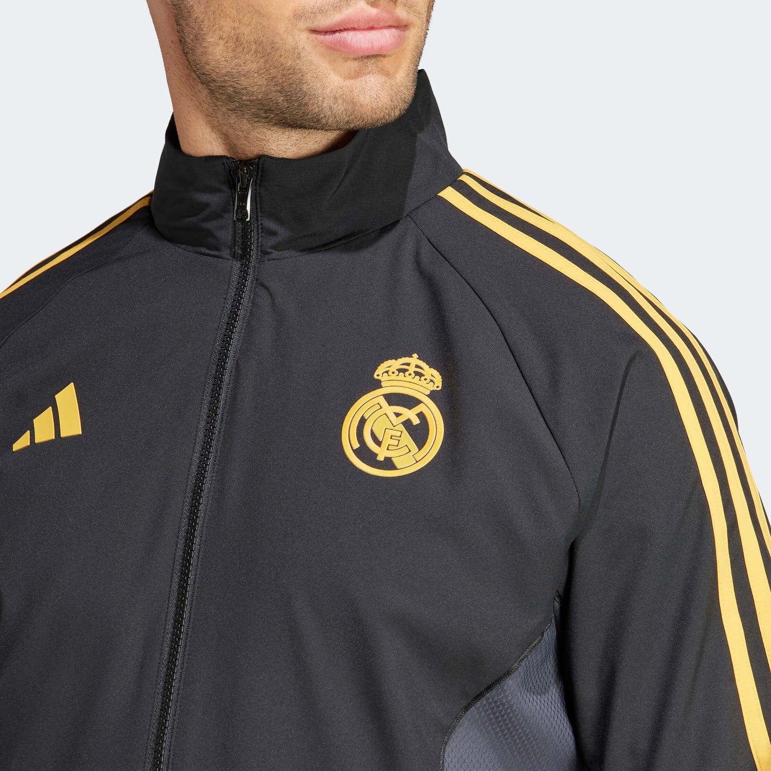 adidas 2023-24 Real Madrid Men's EU Anthem Jacket (Detail 1)