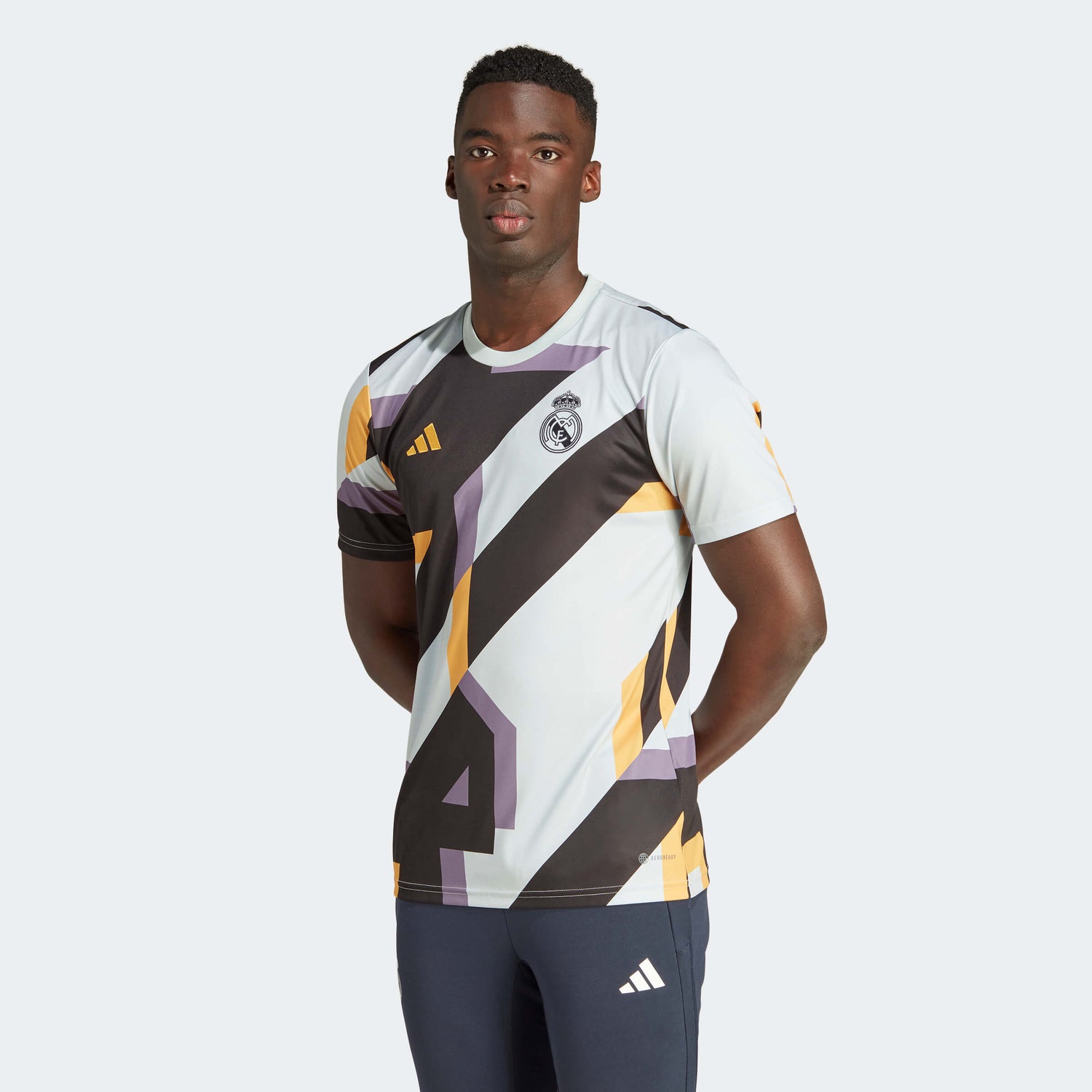 adidas 2023-24 Real Madrid Men's Pre-Match Jersey (Model - Front)