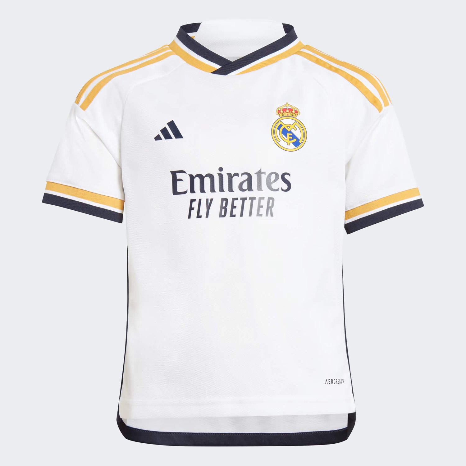 adidas 2023-24 Real Madrid Toddlers' Home Mini Kit (Jersey - Front)