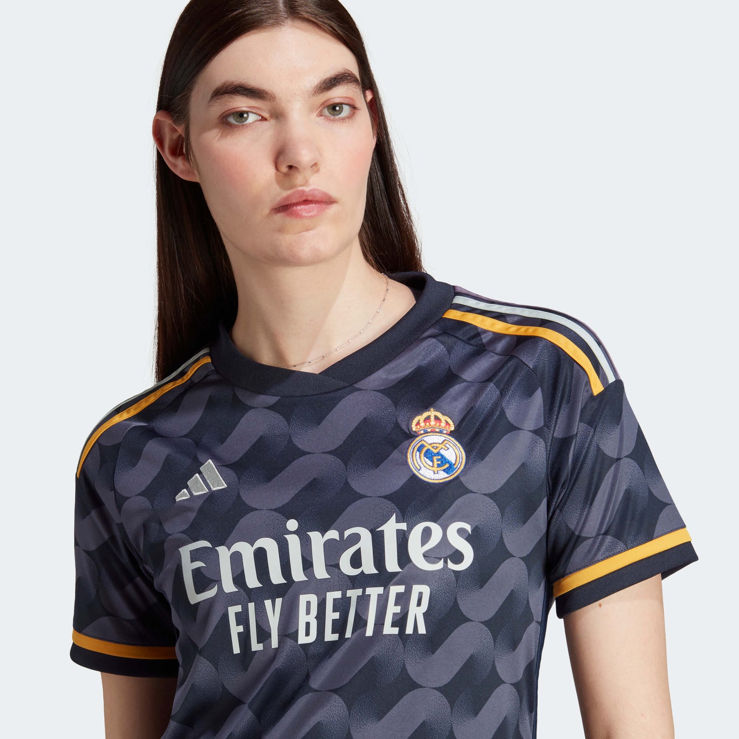 adidas 2023-24 Real Madrid Women's Away Jersey (Detail 1)