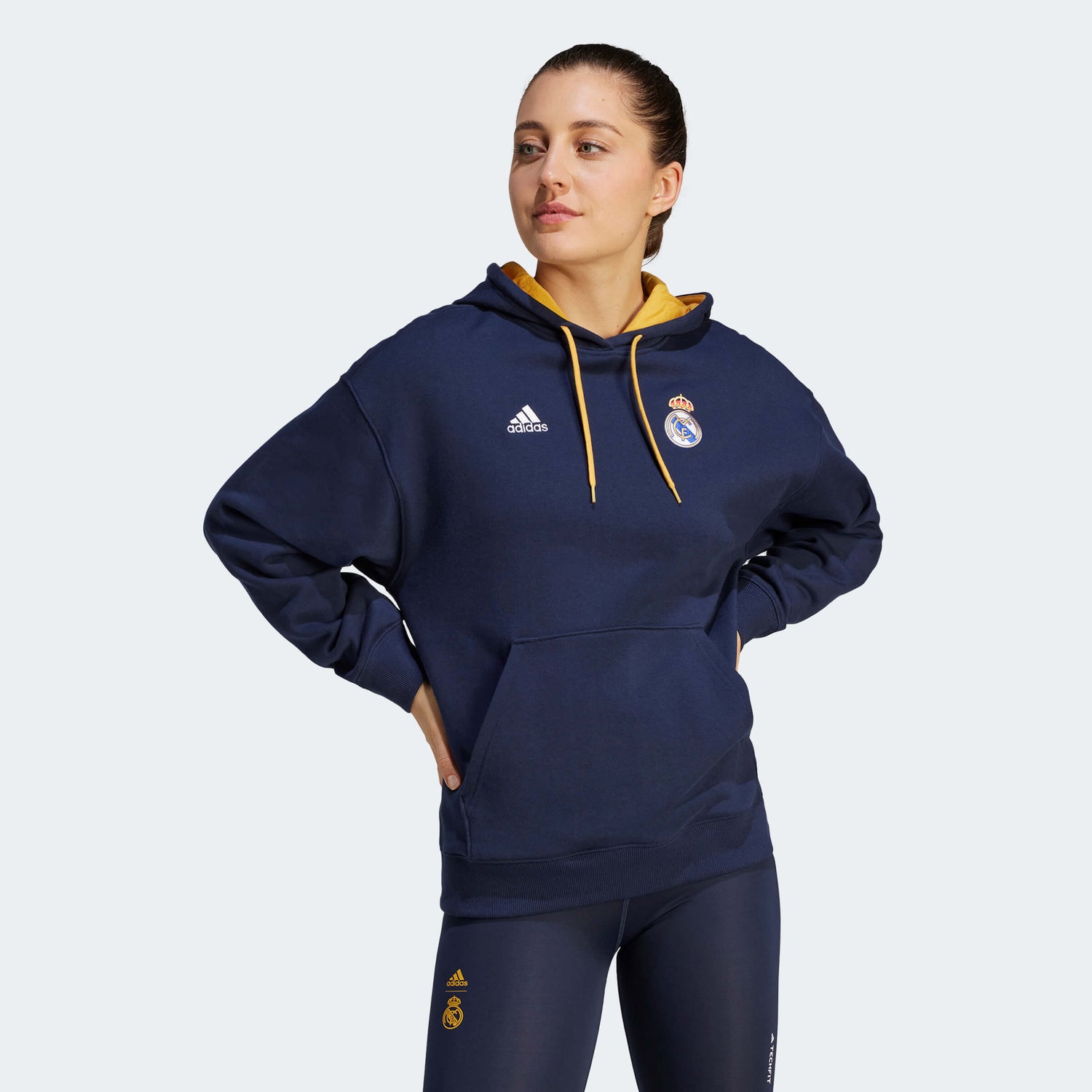 adidas 2023-24 Real Madrid Women's Hoody (Model - Front)