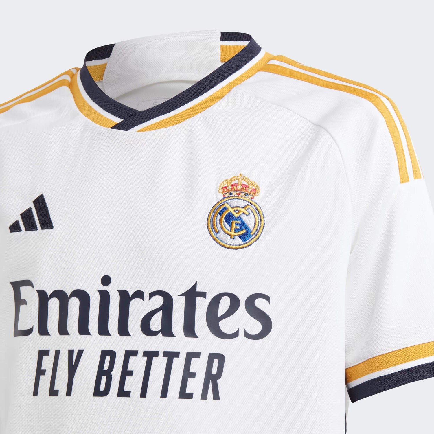 adidas 2023-24 Real Madrid Youth Stadium Home Jersey (Detail 1)