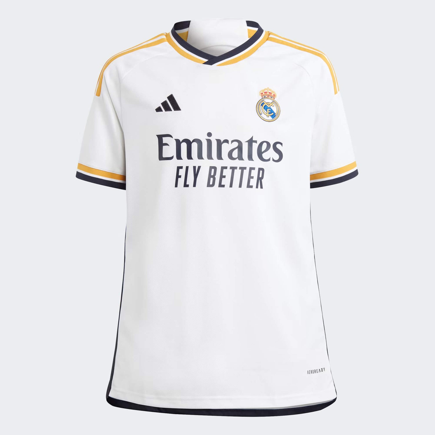 adidas 2023-24 Real Madrid Youth Stadium Home Jersey (Front)