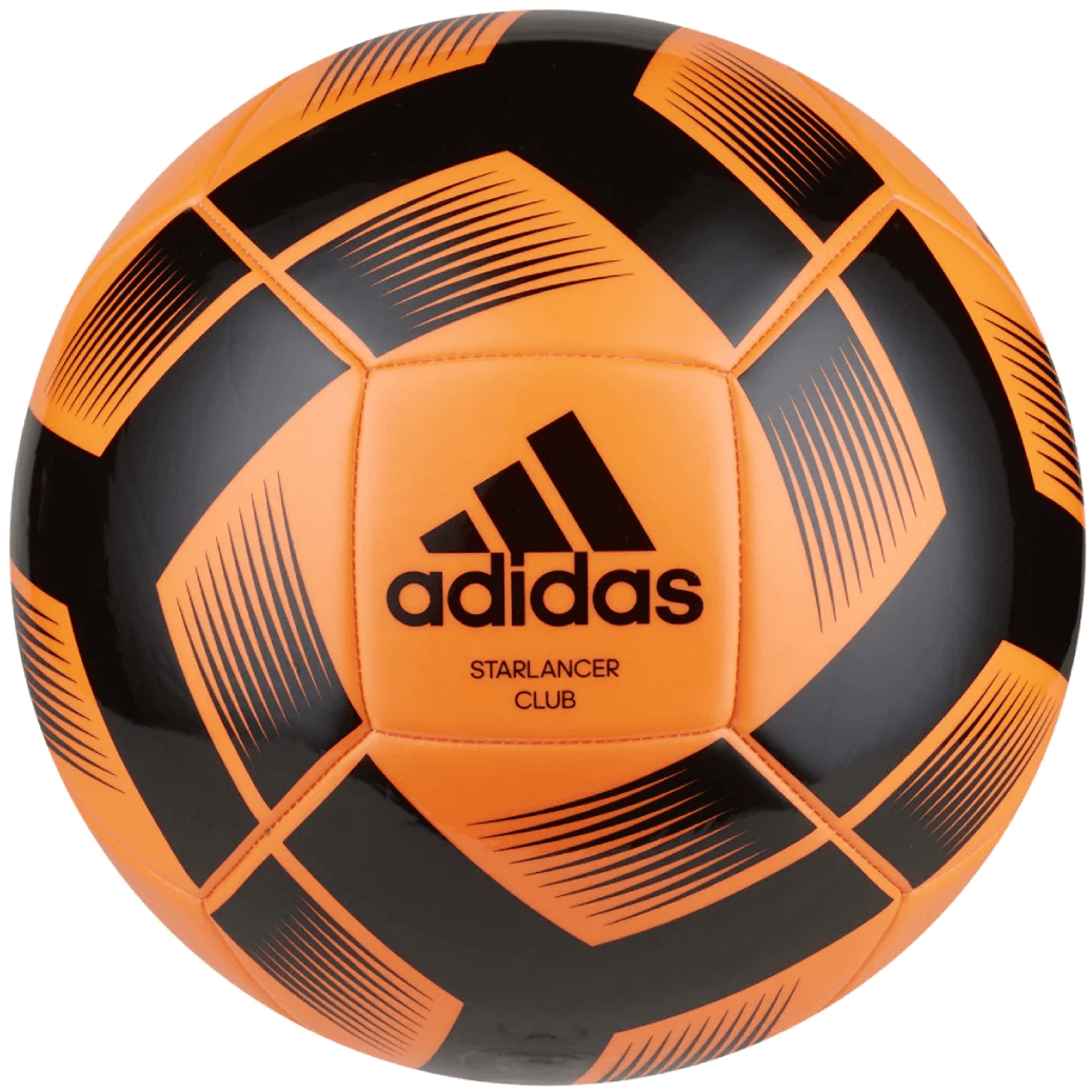 adidas 2023 Starlancer Club Soccer Ball  Solar Orange-Black (Front)