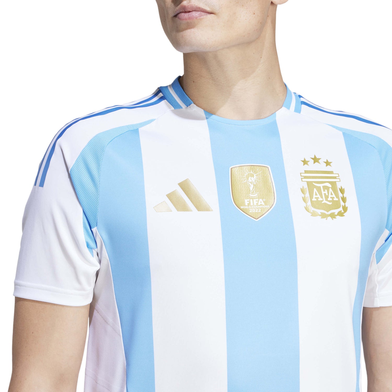 adidas 2024-25 Argentina Men's Authentic Home Jersey (Detail 1)