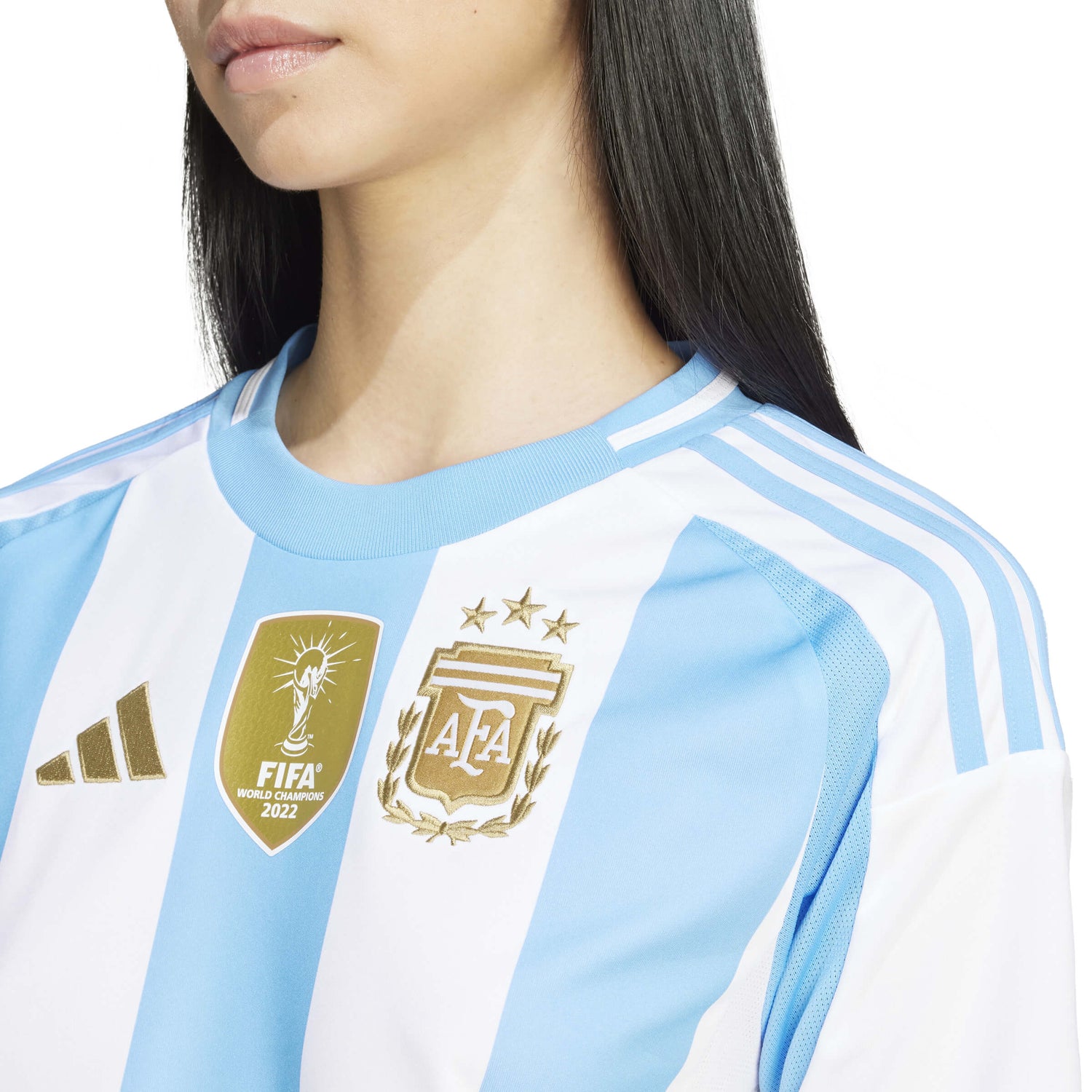 adidas 2024-25 Argentina Women's Stadium Home Jersey (Detail 1)