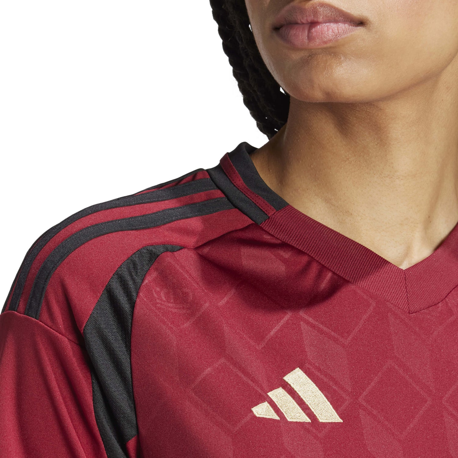 adidas 2024-25 Belgium Women's Stadium Home Jersey (Detail 2)