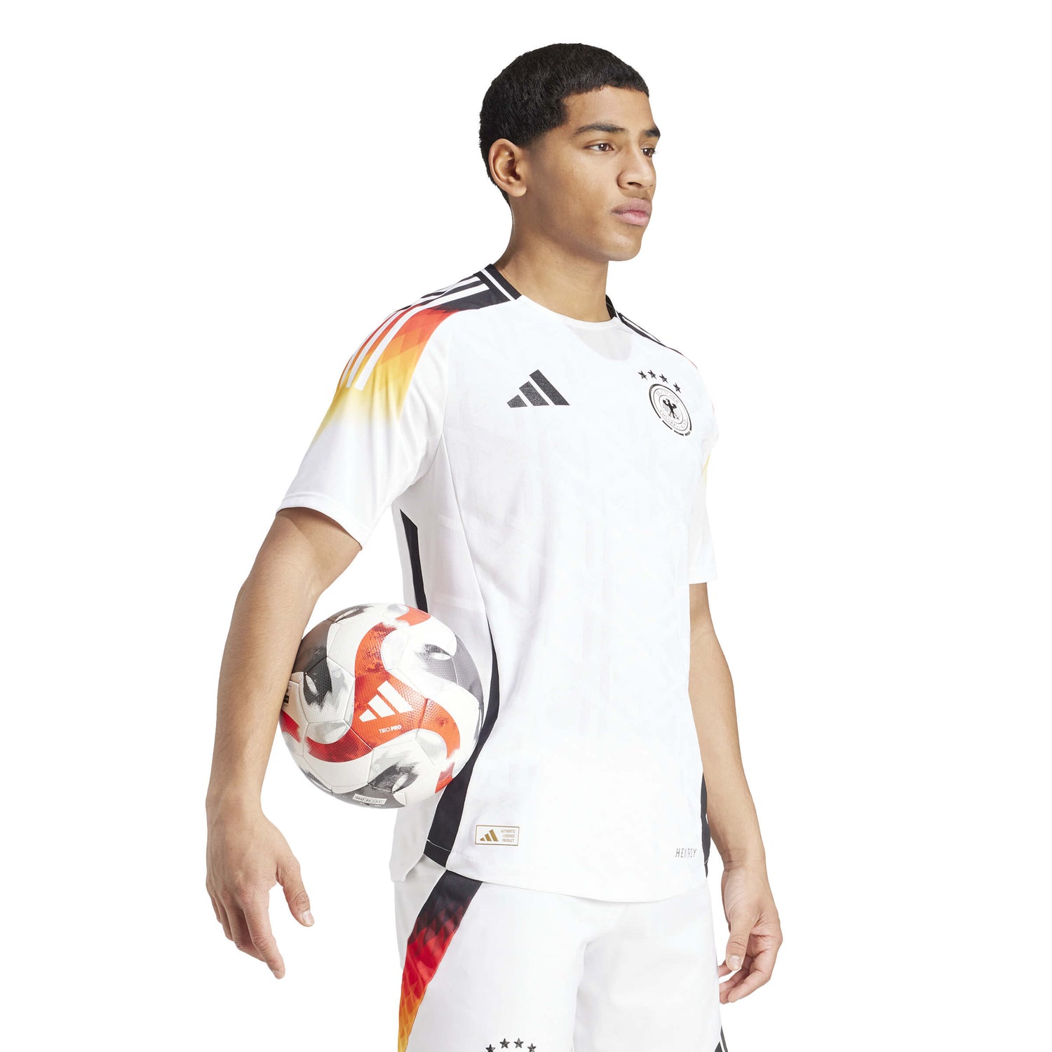 adidas 2024-25 Germany Men's Authentic Home Jersey (Model - Side)