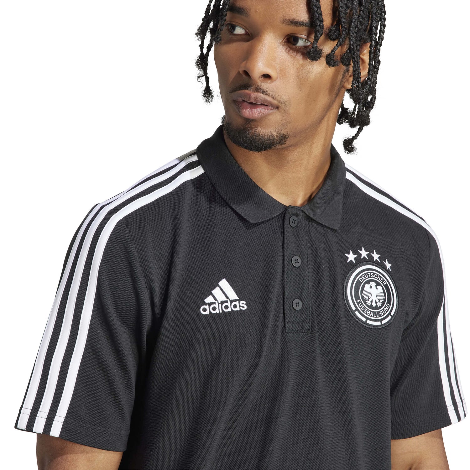 adidas 2024-25 Germany Men's DNA Polo Shirt (Detail 1)