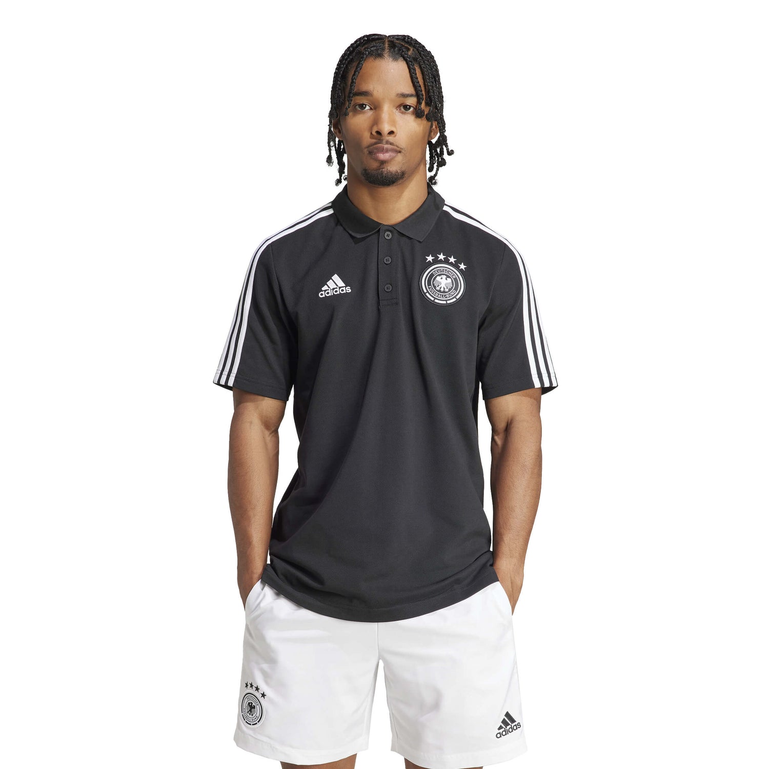 adidas 2024-25 Germany Men's DNA Polo Shirt (Model - Front)