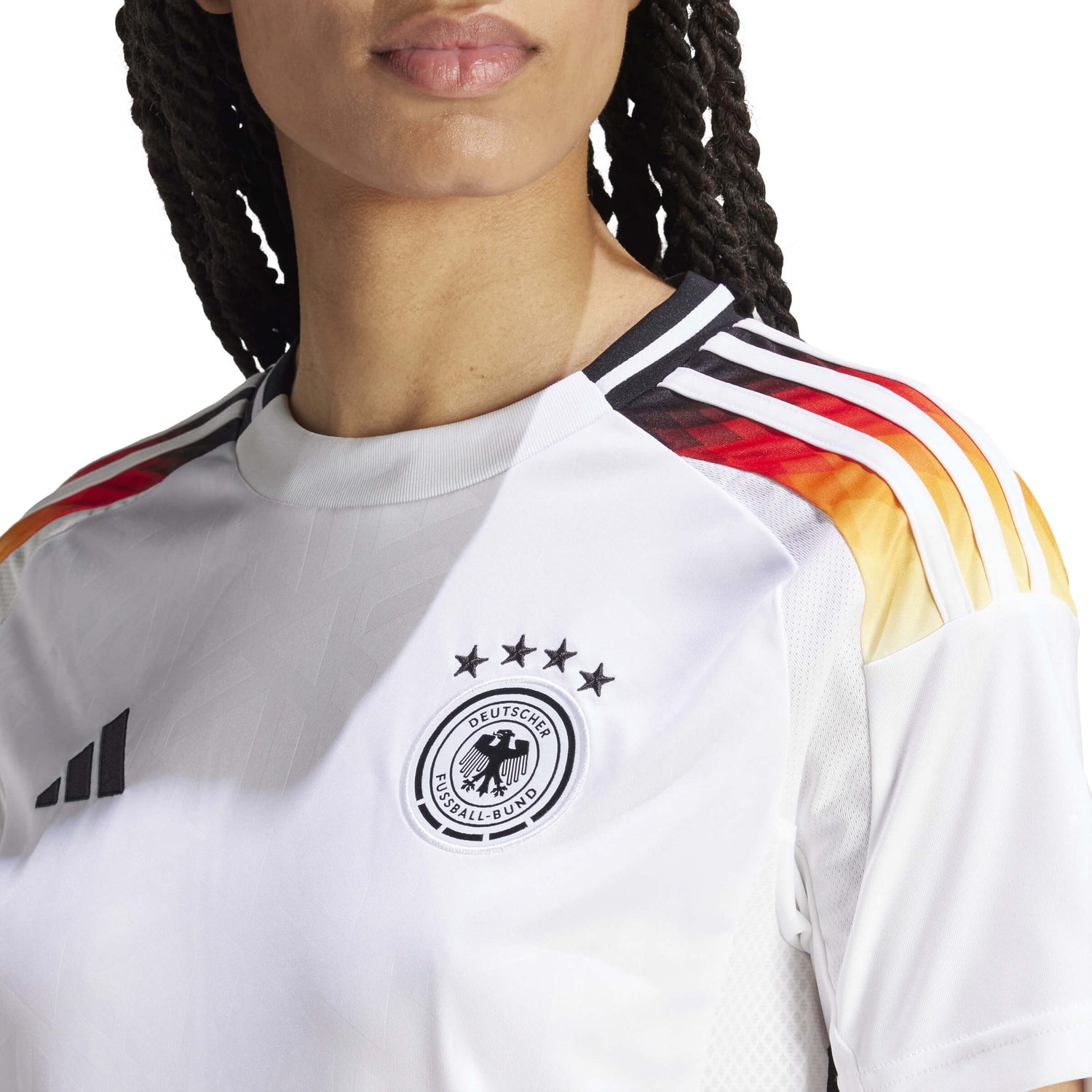 adidas 2024-25 Germany Women's Stadium Home Jersey (Detail 1)
