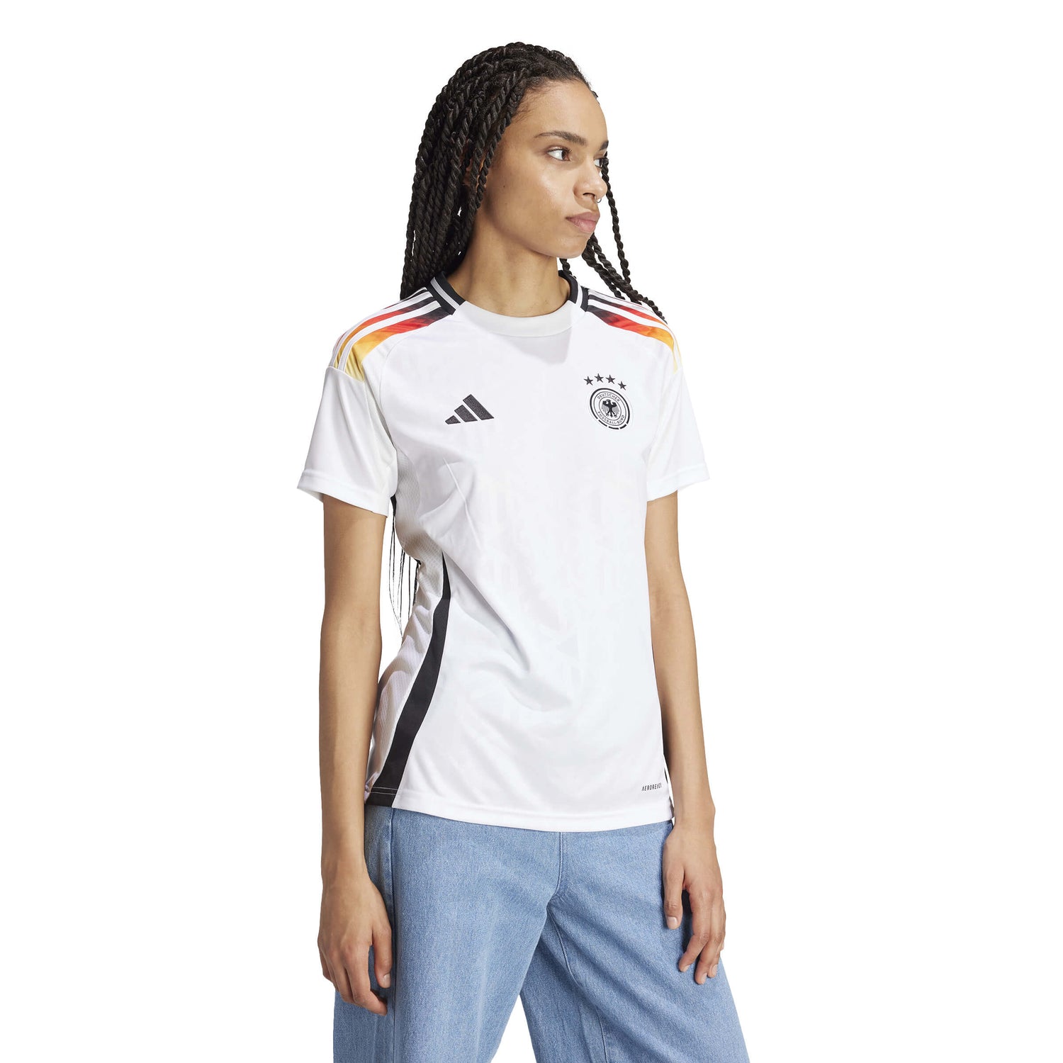 adidas 2024-25 Germany Women's Stadium Home Jersey (Model - Side)