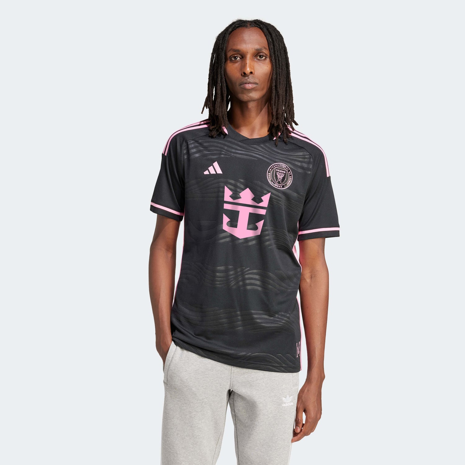 adidas 2024-25 Inter Miami Men's Authentic Away Jersey (Model - Front)
