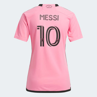 adidas 2024-25 Inter Miami Women's Messi #10 Stadium Home Jersey (Back)