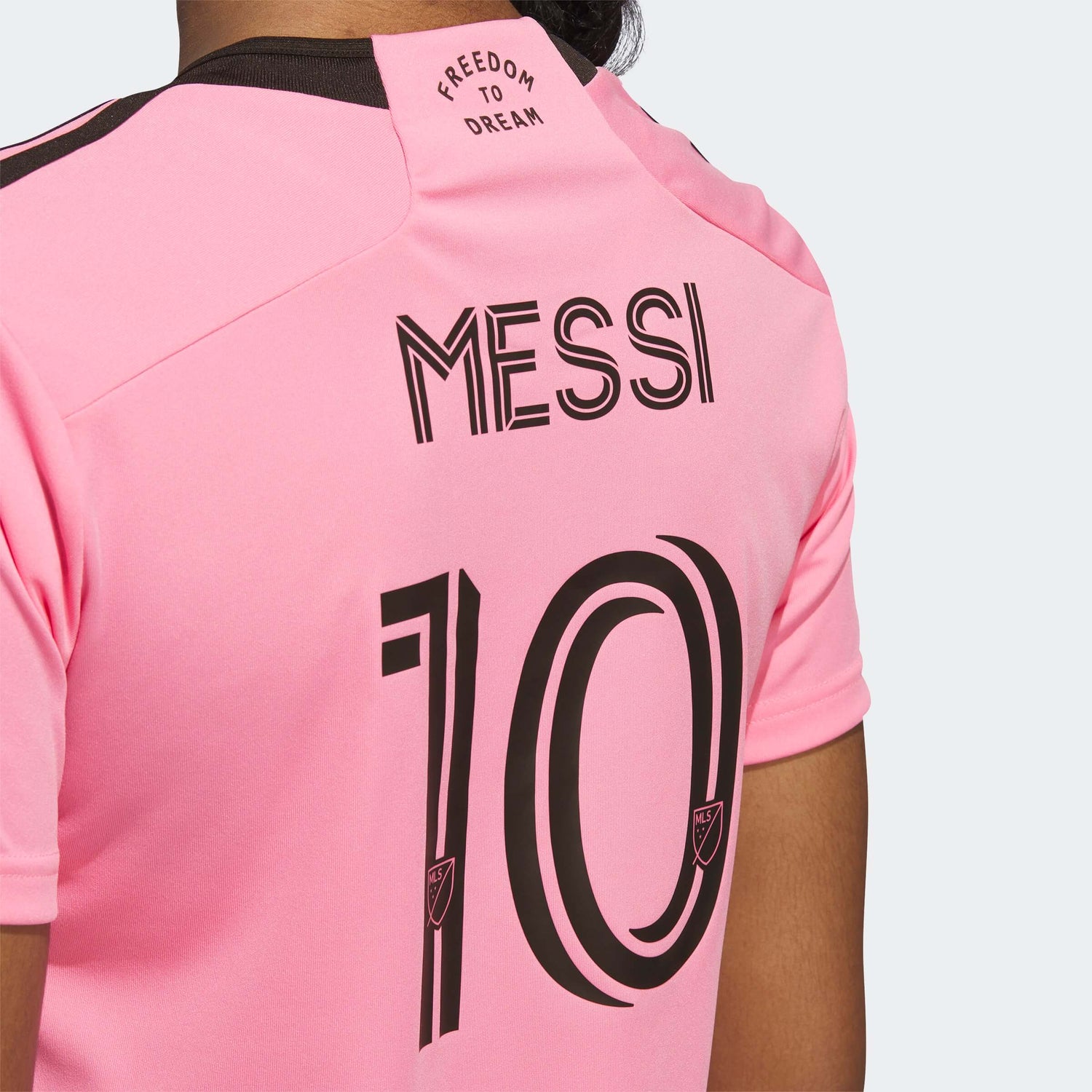 adidas 2024-25 Inter Miami Women's Messi #10 Stadium Home Jersey (Detail 2)