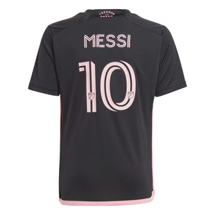 adidas 2024-25 Inter Miami Youth Messi #10 Stadium Away Jersey (Back)