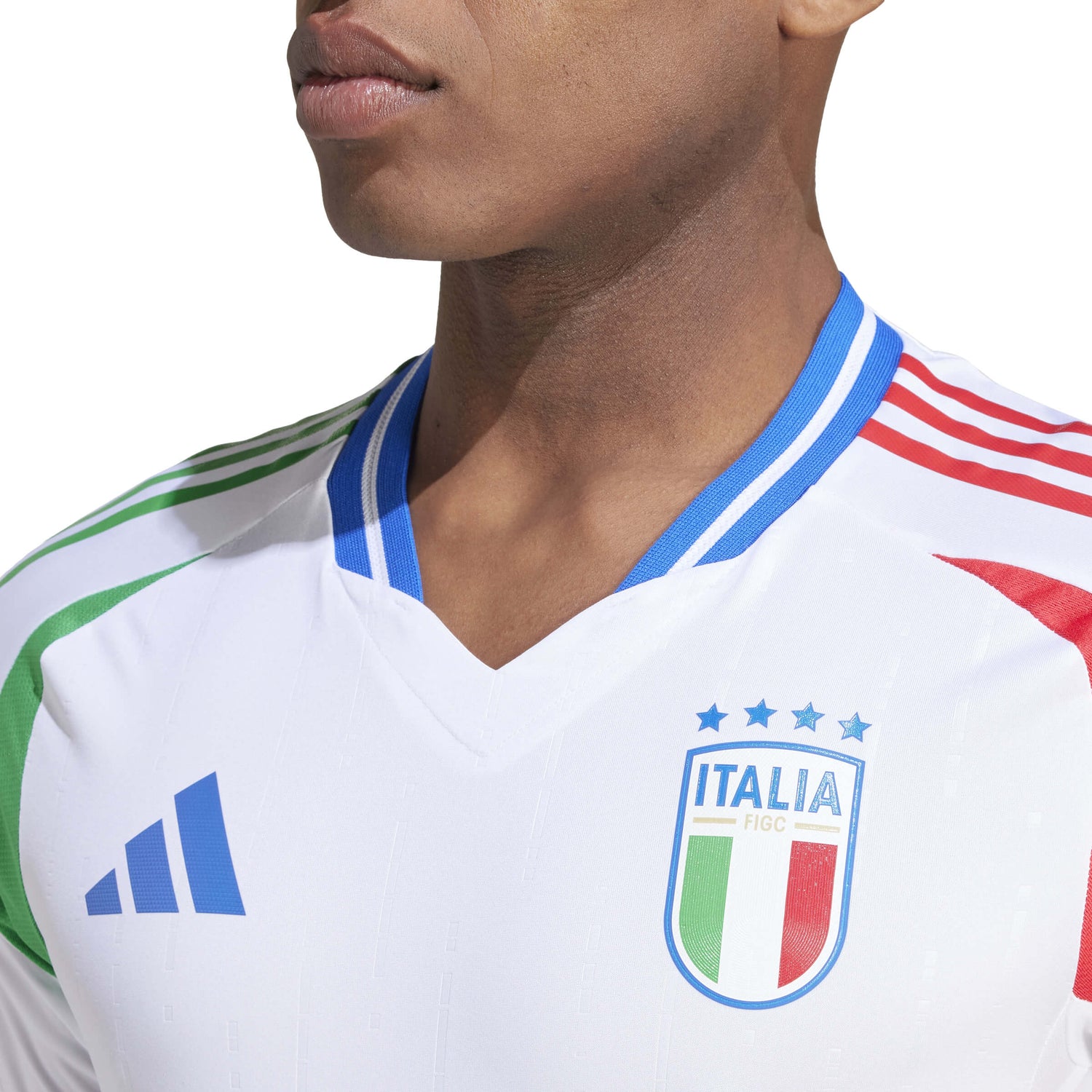 adidas 2024-25 Italy Men's Authentic Away Jersey (Detail 1)