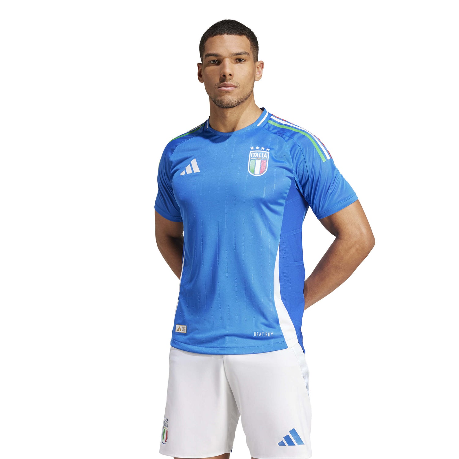 adidas 2024-25 Italy Men's Authentic Home Jersey (Model - Front)