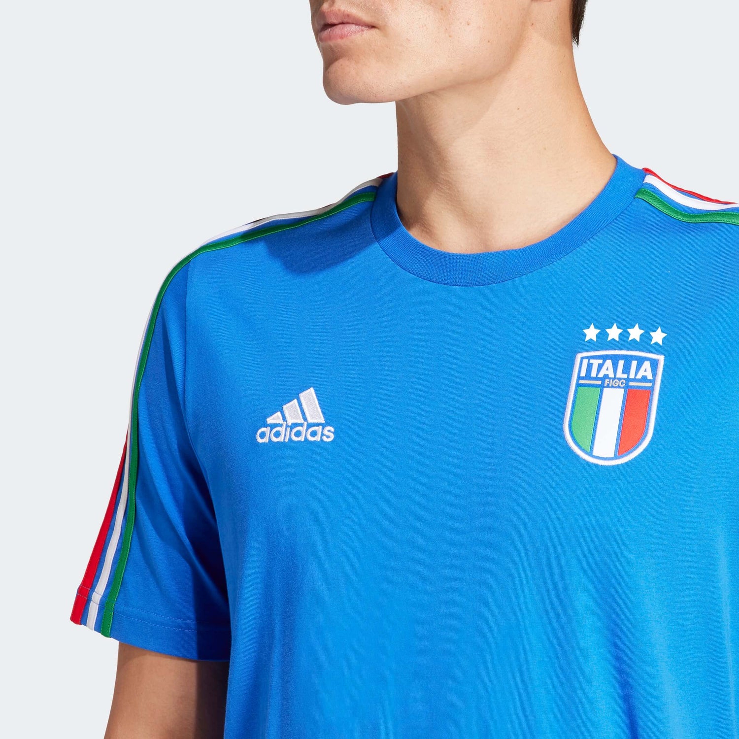 adidas 2024-25 Italy Men's DNA Tee (Side 1)