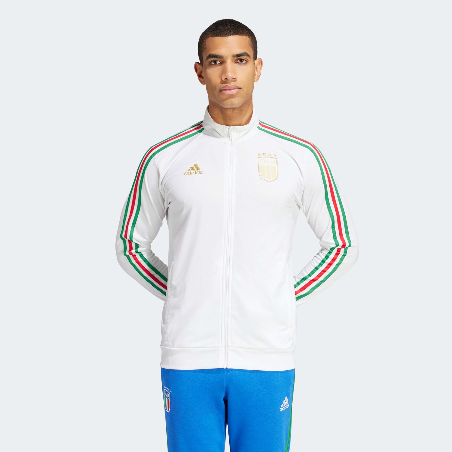 adidas 2024-25 Italy Men's DNA Track Top (Model - Front)