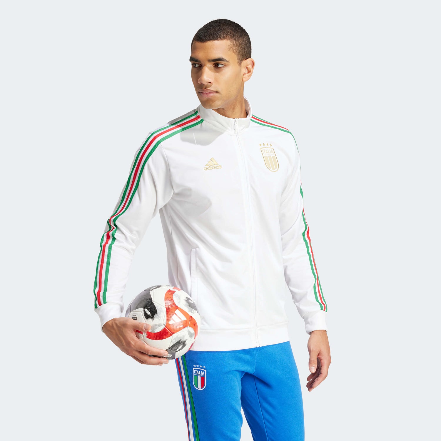 adidas 2024-25 Italy Men's DNA Track Top (Model - Side)