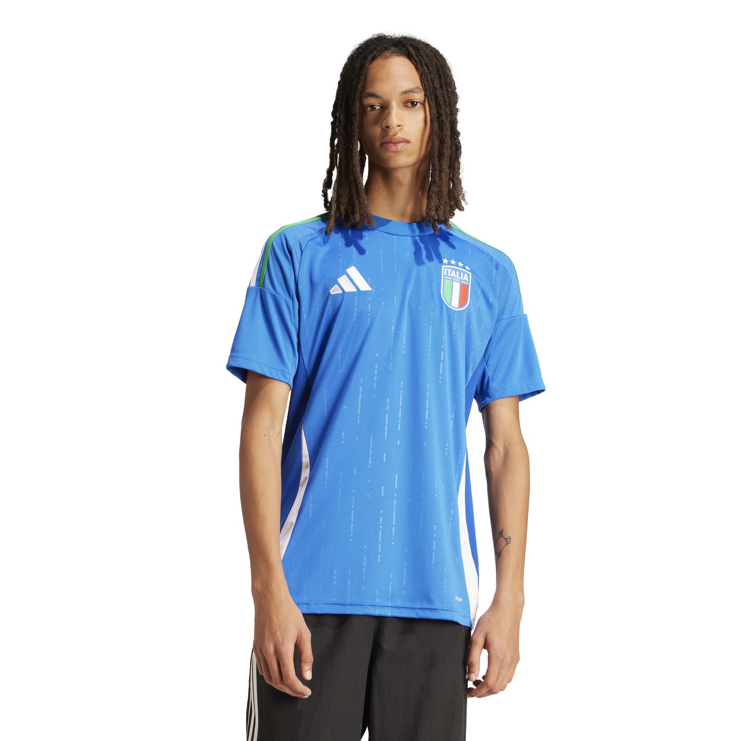 adidas 2024-25 Italy Men's Stadium Home Jersey (Model - Front)