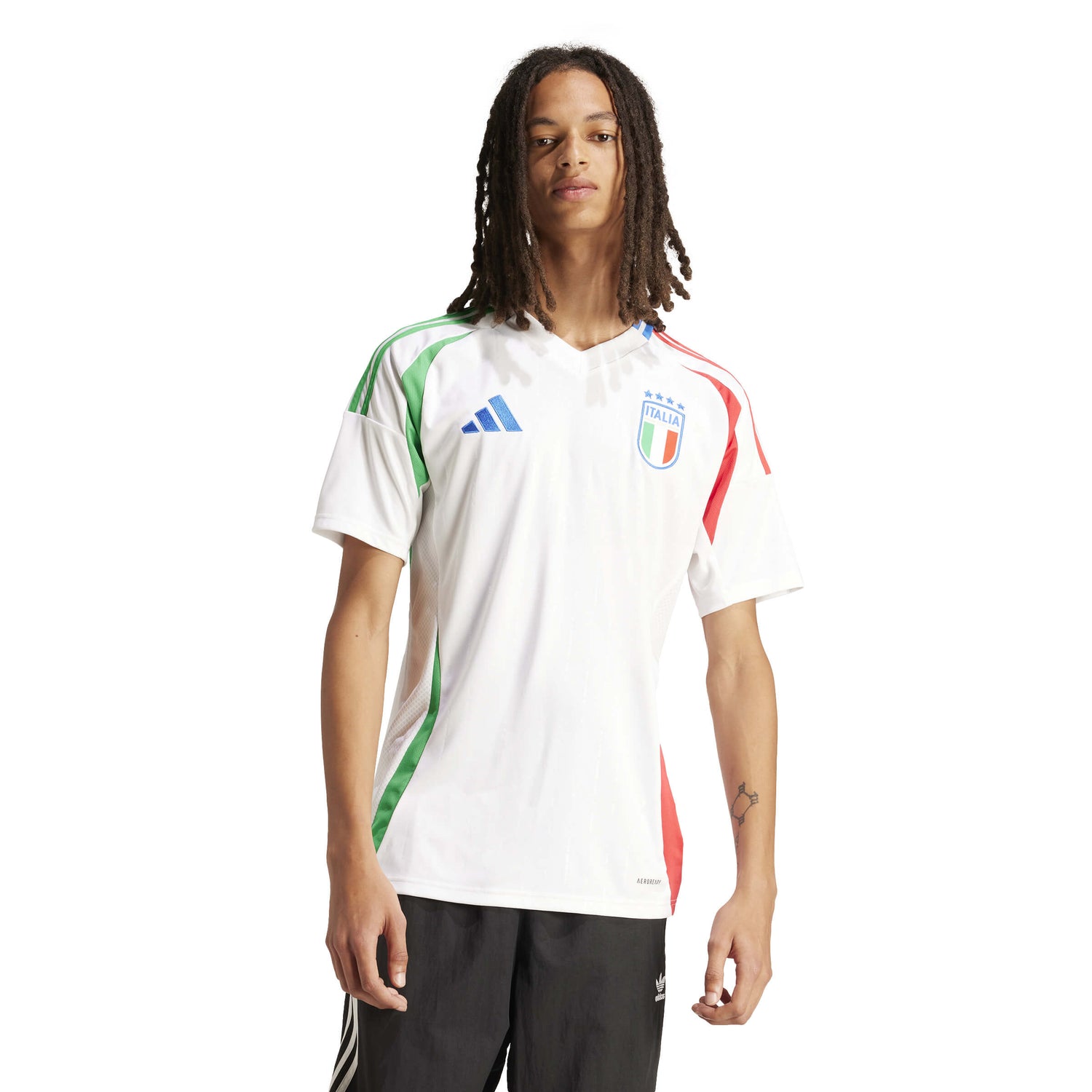 adidas 2024-25 Italy Stadium Away Jersey (Model - Front)