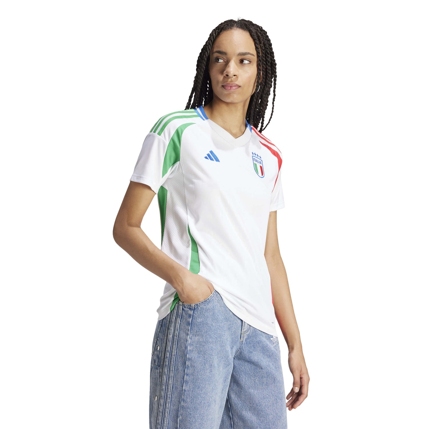 adidas 2024-25 Italy Women's Away Jersey (Model - Side)