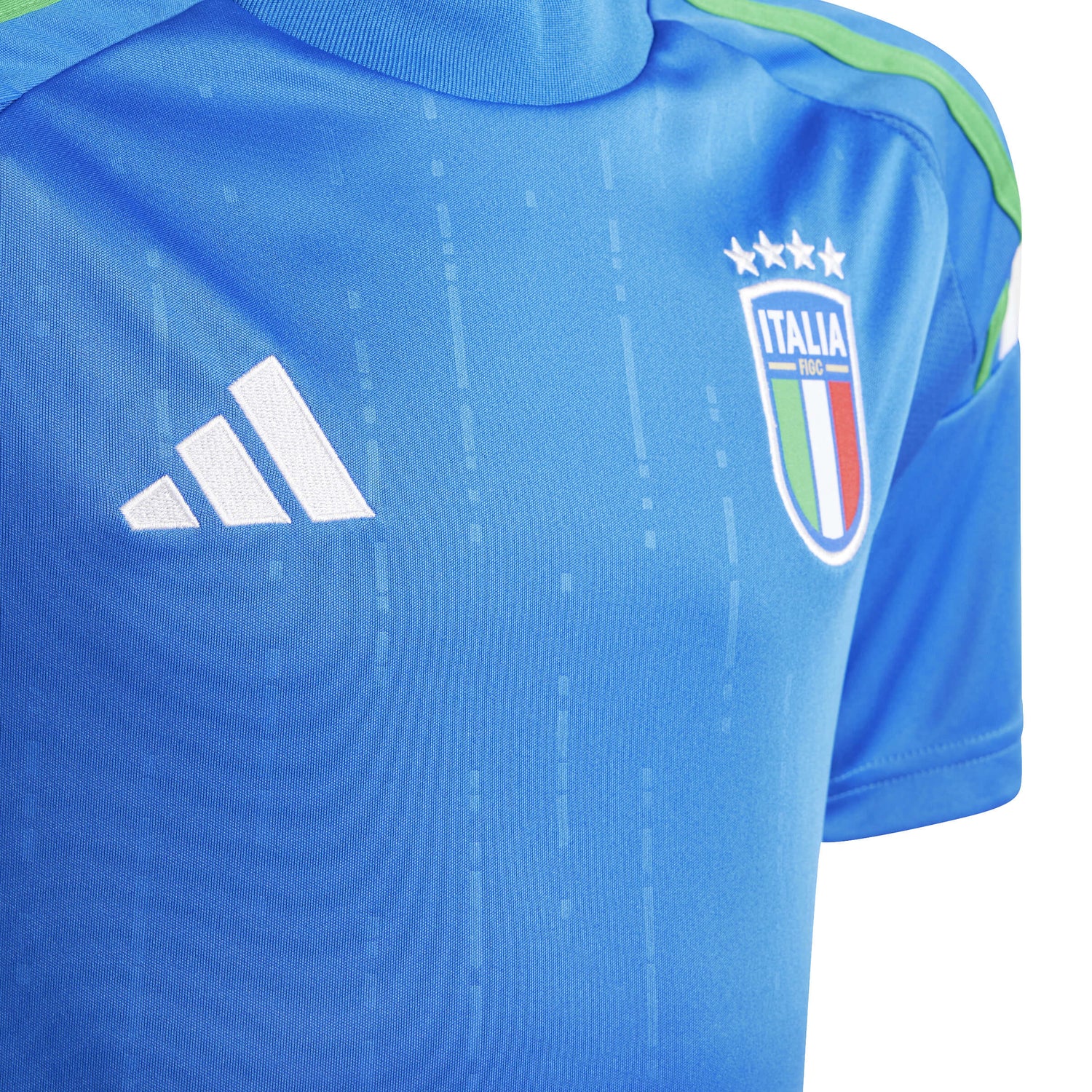 adidas 2024-25 Italy Youth Stadium Home Jersey (Detail 1)