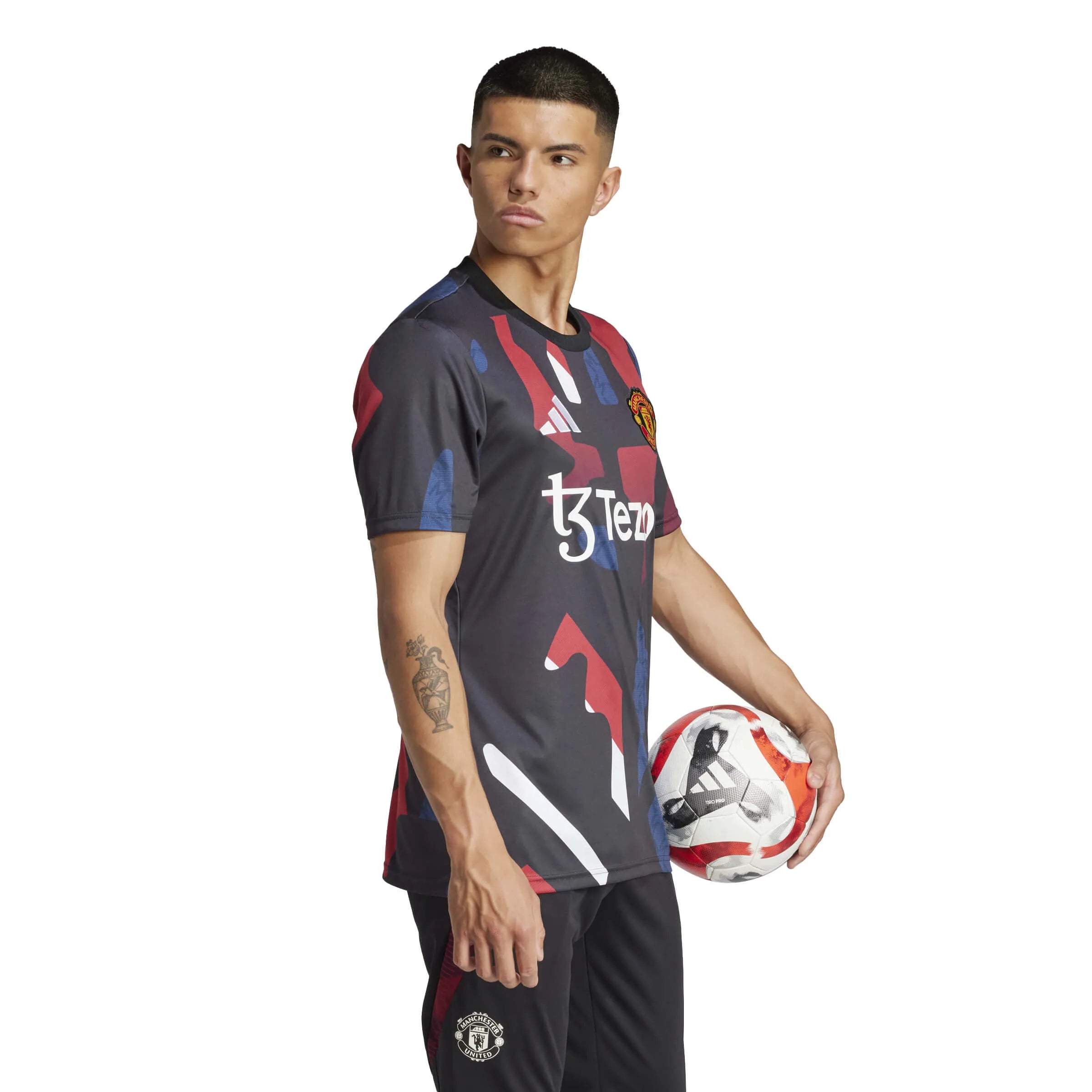 adidas 2024-25 Manchester United Men's Pre-Match Jersey (Model - Side)