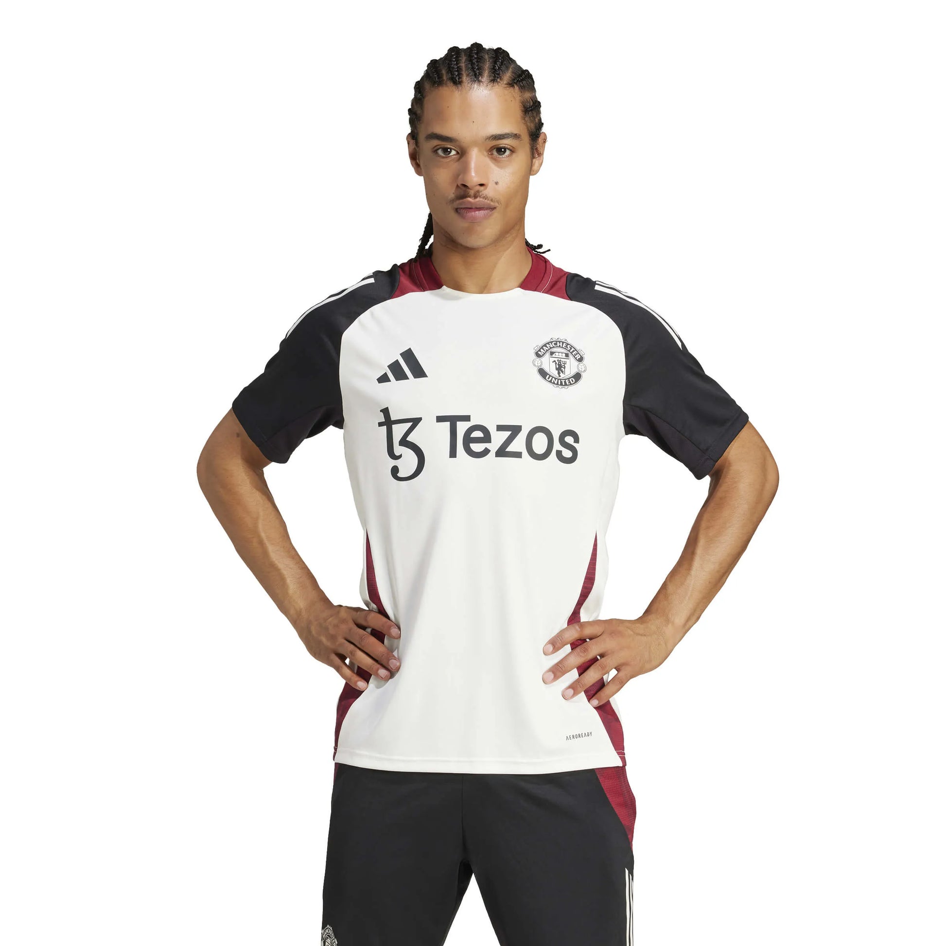adidas 2024-25 Manchester United Men's Training Jersey (Model - Front)