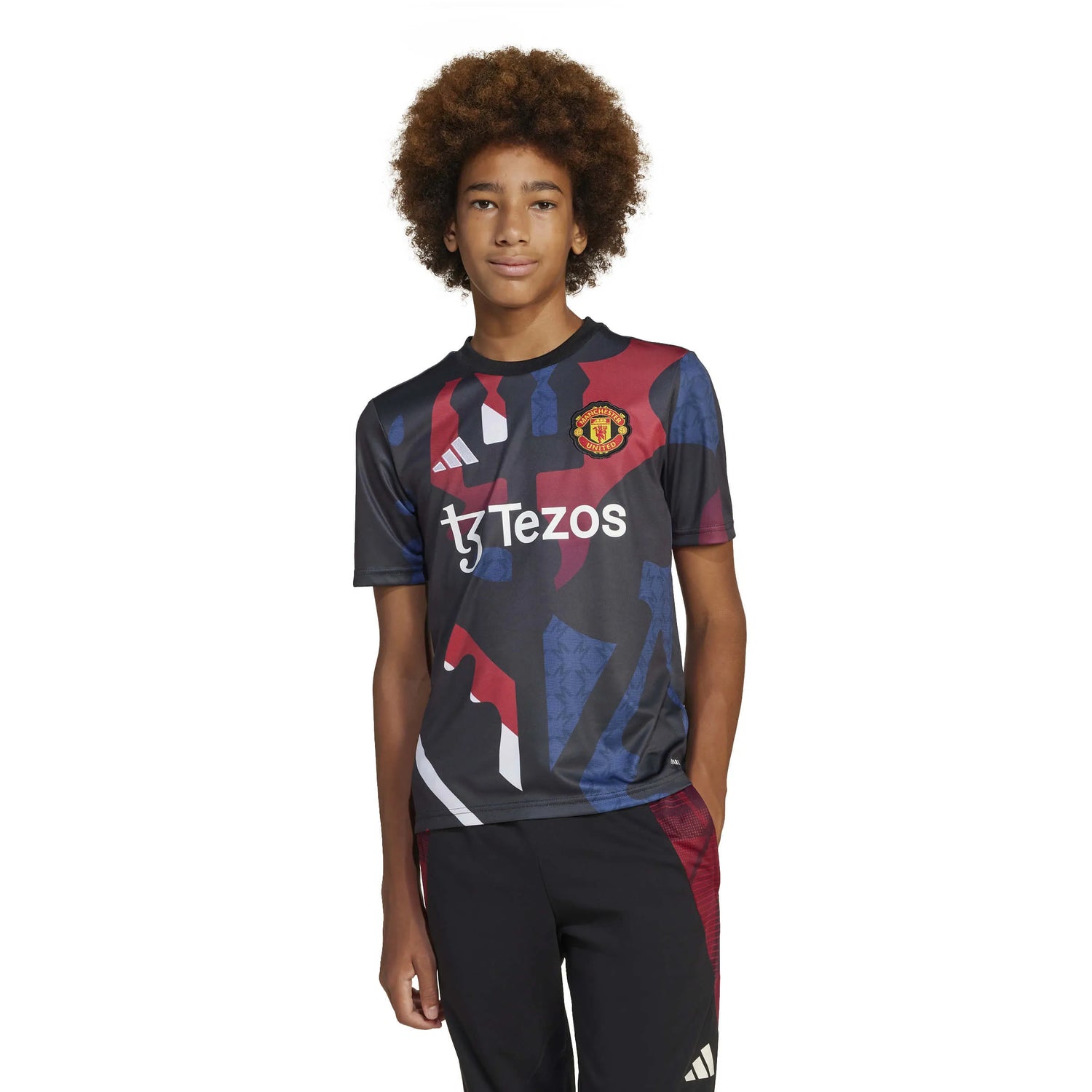 adidas 2024-25 Manchester United Youth Pre-Match Jersey (Model - Front)