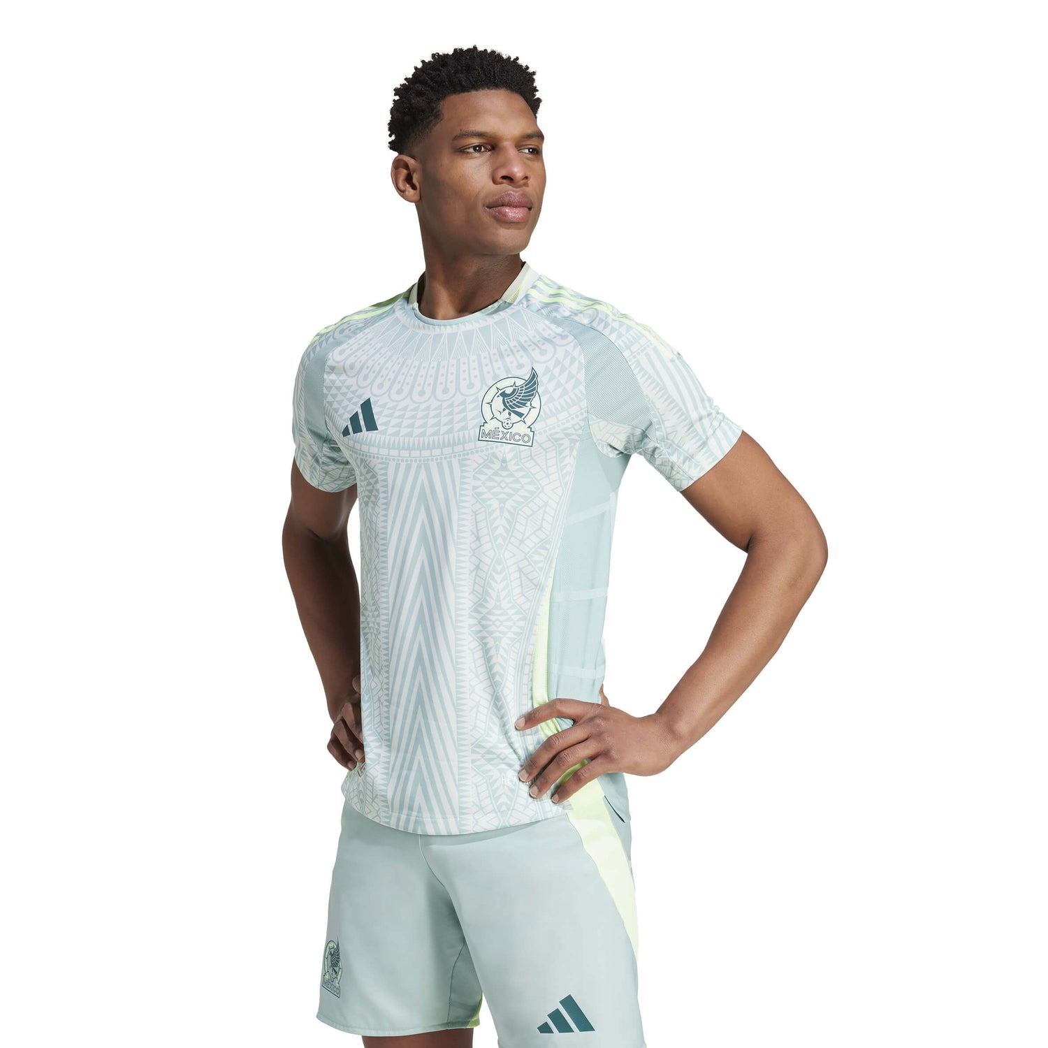 adidas 2024-25 Mexico Men's Authentic Away Jersey (Model - Front)