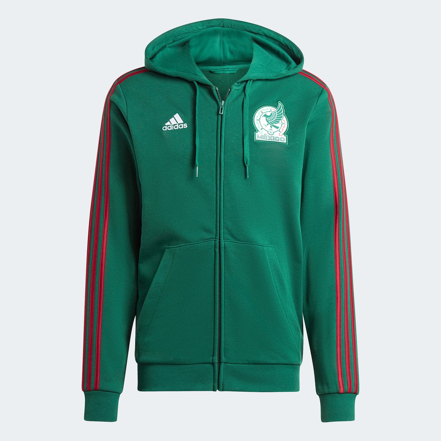 adidas 2024-25 Mexico Men's DNA FZ Hoodie (Front)