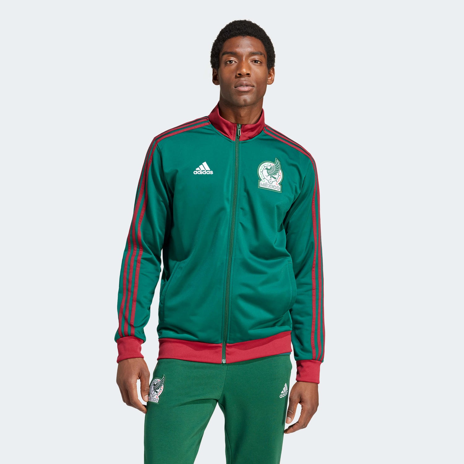 adidas 2024-25 Mexico Men's DNA Track Top Jacket (Model - Front)